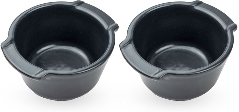 Peugeot - Appolia Ceramic 0.2 qt Slate Duo Ramekins, Pack of 2 - 61876