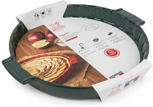 Peugeot - Appolia Ceramic 11.81" Round Forest Green Tarte Dish, (30cm) - 62156
