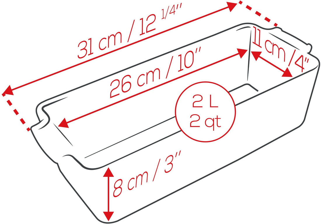 Peugeot - Appolia Ceramic 12.20" Ecru Loaf Pan (31cm) - 60503