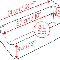 Peugeot - Appolia Ceramic 12.20" Red Loaf Pan (31cm) - 60510