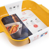Peugeot - Appolia Ceramic 14.17" Square Saffron Baking Dish (36 cm) - 61456