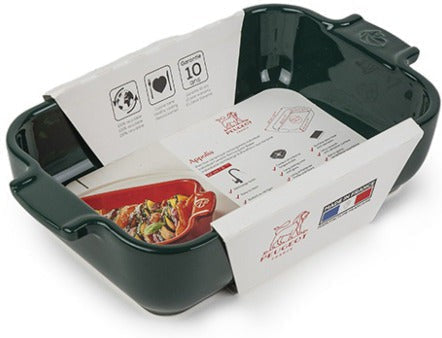 Peugeot - Appolia Ceramic 15.74" Rectangular Forest Green Oven Dish, (40cm) - 62064