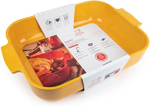 Peugeot - Appolia Ceramic 15.74" Rectangular Saffron Baking Dish (40 cm) - 61425
