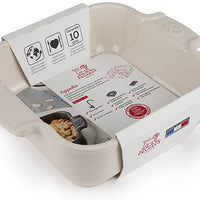 Peugeot - Appolia Ceramic 7.08" Square Ecru Petite Baking Dish (18 cm) - 61166