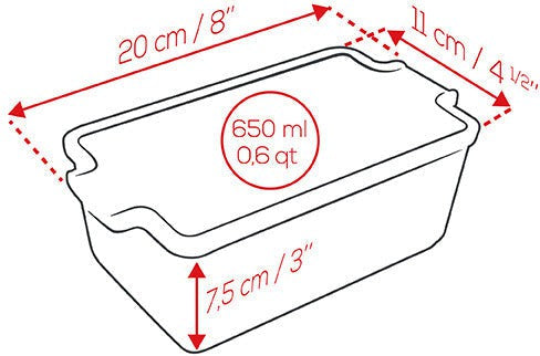 Peugeot - Appolia Ceramic 8" Red Terrine (20cm) - 61708