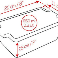 Peugeot - Appolia Ceramic 8" Red Terrine (20cm) - 61708