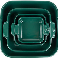 Peugeot - Appolia Ceramic 8.26" Square Forest Green Oven Dish, (21cm) - 62132