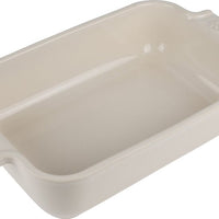 Peugeot - Appolia Ceramic 9.84" Rectangular Ecru Petite Baking Dish (25 cm) - 61135