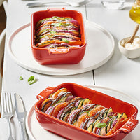 Peugeot - Appolia Ceramic 9.84" Rectangular Red Petite Baking Dish (25 cm) - 61142