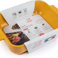 Peugeot - Appolia Ceramic 9.84" Rectangular Saffron Baking Dish (25 cm) - 61449