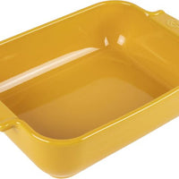Peugeot - Appolia Ceramic 9.84" Rectangular Saffron Baking Dish (25 cm) - 61449