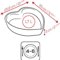 Peugeot - Appolia Ceramic Ceramic Red Heart Dish - 61586