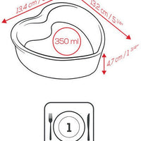 Peugeot - Appolia Ceramic Red Heart Ramekin - 61593