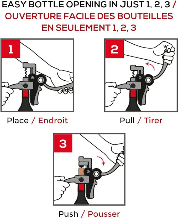 Peugeot - Baltaz Dark 5.5" Black Lever Corkscrew With Foil Cutter - 200510