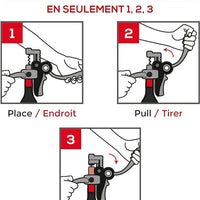 Peugeot - Baltaz Dark 5.5" Black Lever Corkscrew With Foil Cutter - 200510