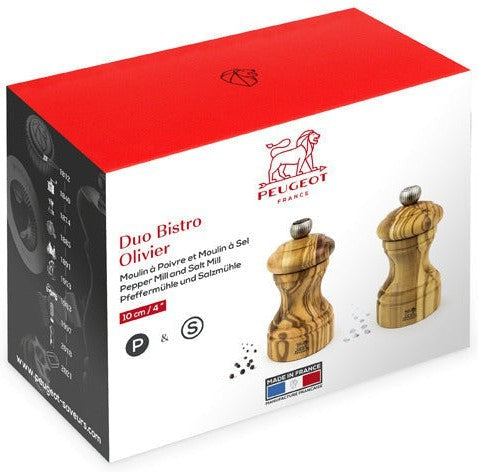 Peugeot - Bistro 4" OliveWood Duo Pepper Mill (10cm) - 2/38212