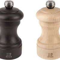 Peugeot - Bistro 4" Wood Natural /Black Salt & Pepper Mills, Pack of 2 (10cm) - 2/22594