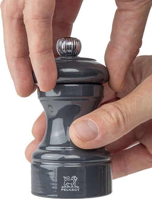 Peugeot - Bistro 4" Wood Slate Grey Lacquer Salt Mill (10cm) - 40819