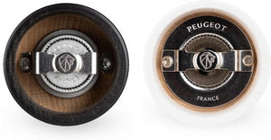 Peugeot - Bistro 4" Wood White/Black Salt & Pepper Mills, Set of 2 (10cm) - 2/24291