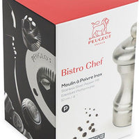 Peugeot - Bistro Chef 4" Stainless Steel Pepper Mill (10cm) - 33033