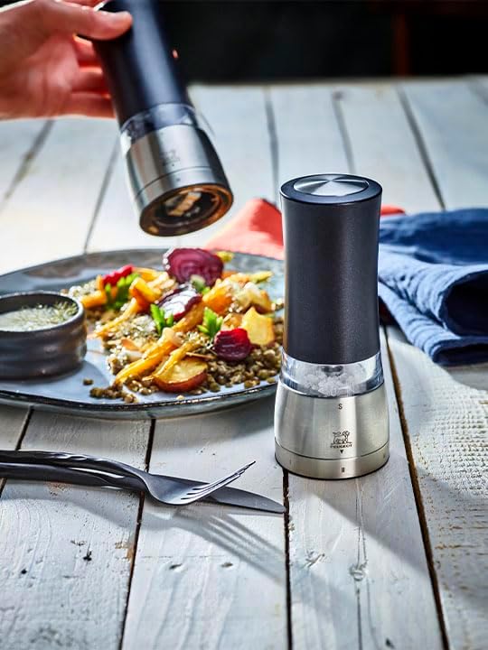 Peugeot - Daman Electric 7.08" Iridescent Black Salt and Pepper Mills (18 cm) - 2/43179