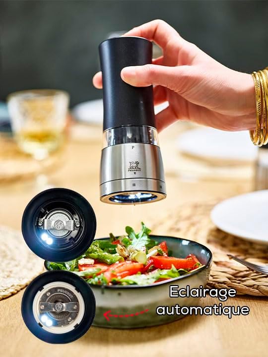 Peugeot - Daman Electric 7.08" Iridescent Black Salt and Pepper Mills (18 cm) - 2/43179