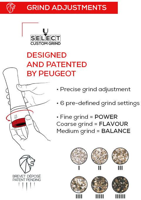 Peugeot - Daman Electric u'Select Duo 7" Iridescent Black Pepper Mill and Zirlion Salt Mill - 2/4317900 - DISCONTINUED