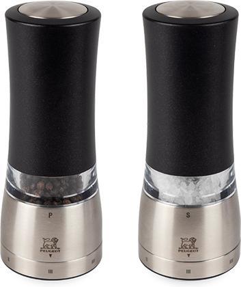 Peugeot - Daman Electric u'Select Duo 7" Iridescent Black Pepper Mill and Zirlion Salt Mill - 2/4317900 - DISCONTINUED