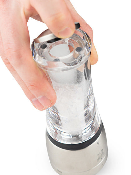 Peugeot - Daman u'Select Zirlion 6" Acrylic and Stainless Salt Mill - 2543400
