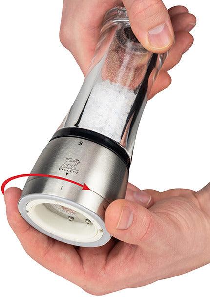 Peugeot - Daman u'Select Zirlion 6" Acrylic and Stainless Salt Mill - 2543400