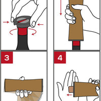 Peugeot - Elis Reverse 8.2" Rechargeable Black Corkscrew (21 cm )- 200824