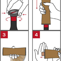 Peugeot - Elis Reverse 8.2" Rechargeable Natural Corkscrew (21 cm ) - 200794