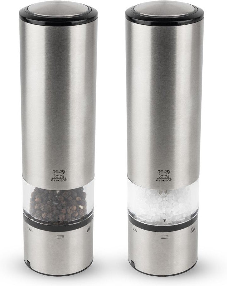 Peugeot - Elis Sense 7" Stainless/Acrylic Salt and Pepper Mills, Pack of 2 - 2/27162