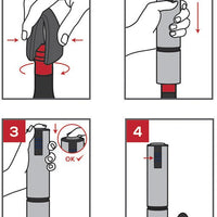 Peugeot - Elis Touch 10.5" Carbone Rechargeable Corkscrew With Foil Cutter (27 cm ) - 201043
