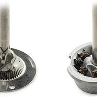 Peugeot - Fidji 5" Wood/Stainless Black Pepper and Salt Mills, Pack of 2 (12 cm) - 2/21283