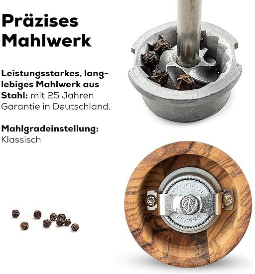 Peugeot - Fidji 8" Wood Olive Pepper Mill (20 cm) - 33828