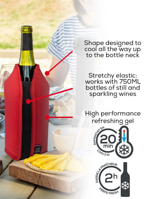 Peugeot - Frizz 9" Red Bottle Cooling Sleeves (23 cm) - 220327