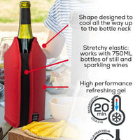 Peugeot - Frizz 9" Red Bottle Cooling Sleeves (23 cm) - 220327