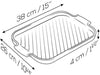 Peugeot - Grill to Table 15" Ceramic Black Meat Grill Dish - 63061