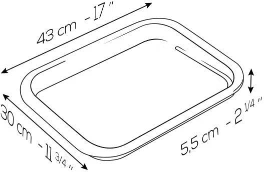 Peugeot - Grill to Table 17" Rectangular Ceramic Black Plancha Dish - 63030