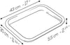 Peugeot - Grill to Table 17" Rectangular Ceramic Black Plancha Dish - 63030
