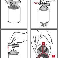 Peugeot - Isen 5" Natural Wood Flax Seeds Mill (13 cm) 34535