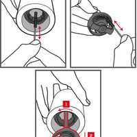 Peugeot - Isen 5" Natural Wood Flax Seeds Mill (13 cm) 34535