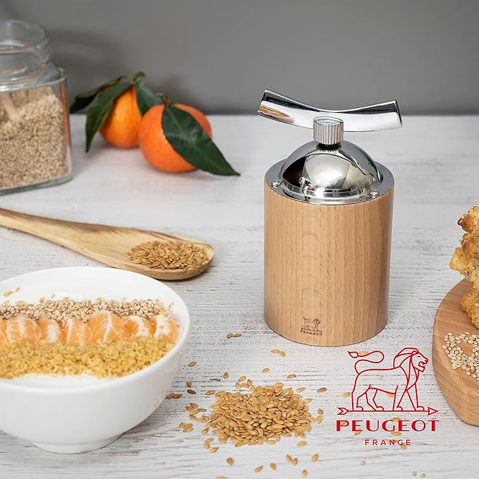 Peugeot - Isen 5" Natural Wood Flax Seeds Mill (13 cm) 34535
