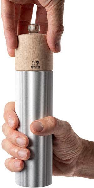 Peugeot - Line 9" Aluminum and Natural Beechwood Salt Mill - 44862