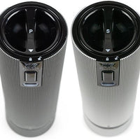 Peugeot - Line Electric 6" Carbon and Aluminum Rechargeable Salt and Pepper Mills (15cm) - 2/43148