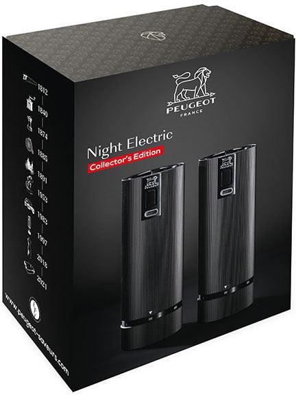 Peugeot - Line Electric Duo u'Select 6" Black Pepper Mill and Zirlion Salt Mill Night Electric Gift Set - 4329200