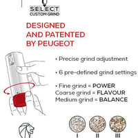 Peugeot - Line Electric u'Select Duo 6" Carbon Pepper Mill and Aluminum Zirlion Salt Mill - 2/4314800