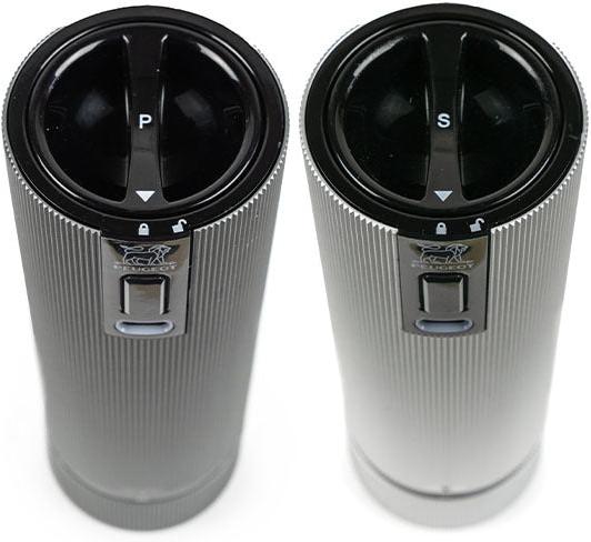 Peugeot - Line Electric u'Select Duo 6" Carbon Pepper Mill and Aluminum Zirlion Salt Mill - 2/4314800