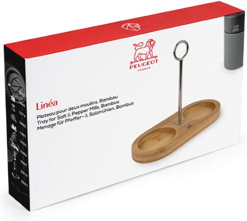 Peugeot - Line Natural Bamboo Tray for Two Mills with Handle - 44558